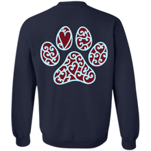 Load image into Gallery viewer, Arya Mandala Winter Paw 1 Crewneck with Back Decal
