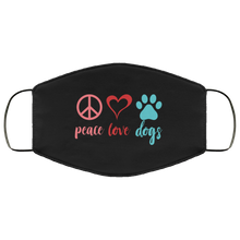 Load image into Gallery viewer, Peace Love Paw Mask
