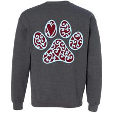 Load image into Gallery viewer, Arya Mandala Winter Paw 1 Crewneck with Back Decal
