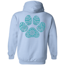 Load image into Gallery viewer, Arya Mandala Paw Pullover Hoodie with Back Decal

