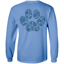 Load image into Gallery viewer, Arya Mandala Paw Long Sleeve Tee with Back Decal
