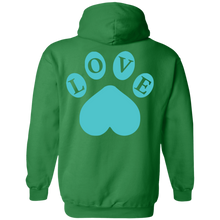 Load image into Gallery viewer, Arya Love Paw Hoodie with Back Decal
