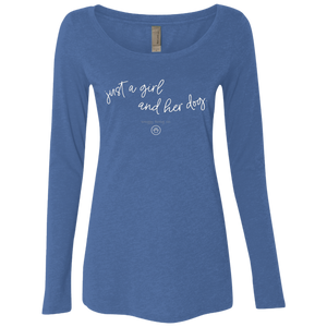 Just a Girl and her Dog Ladies' Long Sleeve