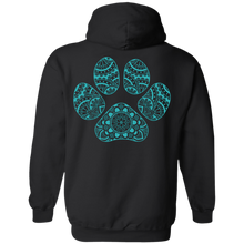 Load image into Gallery viewer, Arya Mandala Paw Pullover Hoodie with Back Decal

