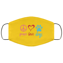 Load image into Gallery viewer, Peace Love Paw Mask
