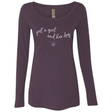 Load image into Gallery viewer, Just a Girl and her Dog Ladies&#39; Long Sleeve
