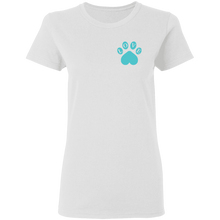 Load image into Gallery viewer, Arya Love Paw Tee with Back Decal Women&#39;s Fit
