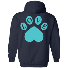 Load image into Gallery viewer, Arya Love Paw Hoodie with Back Decal
